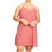 Women's Solid Basic Casual Sleeveless Racerback Slip Plus Size Short Dress Made in USA