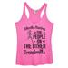 Womenâ€™s Triblend Tank Top â€œSilently Racing The People On The Other Treadmillsâ€� Gym Tank Top Large, Pink