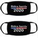 Motor Genic New Biden Harris 2020 Logo Unisex Face Mask President Vote Black Washible Mask