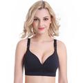 Sexy Cotton Sleep Nursing Feeding Pregnant Breastfeeding Bra Women's Maternity Average Busted Seamless Clip Down Nursing Bra Seamless Clip Down Deep V Neck Push Up Nursing Bra Maternity Bras