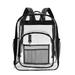 Zewfffr Waterproof PVC Clear Women Backpack Home Organizer Large Storage (Black)