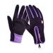 Lioraitiin Unisex Leather Touch Screen Thinsulate Lined Driving Warm Gloves