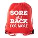 Power Lifting Backpacks, Extreme Fitness Drawstring Bags Weightlifting Gym Bags - Sore