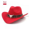 Saient New Ethnic Style Western Cowboy Hat Women's Wool Hat Jazz Hat Western Cowboy Hat