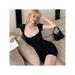 Women's Dresses Basic Bodycon Sleeveless Solid Casual Short Sleeve Knit Dress