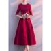 Junior Breathable Loose Skirt Half Sleeve Fashionable Evening Dress