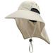 Meterk Fishing Cap Wide Brim Unisex Sun Hat with Neck Flap Adjustable Drawstring for Travel Camping Hiking Boating