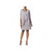 R&M Richards Womens Metallic Mock Jacket Cocktail Dress