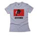 Turkey Olympic - Diving - Flag - Silhouette Women's Cotton Grey T-Shirt