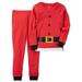 Carters Unisex Baby 2-Piece Snug Fit Cotton Santa Outfit Christmas PJs Red