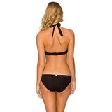 Sunsets Women's Underwire Halter Bra Bikini Top (D+ Cup) Black 40D