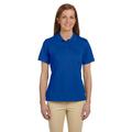 The Harriton Ladies 6 oz Ringspun Cotton PiquÃƒÂ© Short Sleeve Polo Shirt - TRUE ROYAL - XL