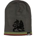 Bob Marley Men's Lion Beanie Black & Grey