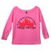 Women's Christmas Disney 3/4 Sleeve â€œHappy Holidays" Disney Holiday Sweat Shirt Gift Medium, Pink