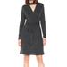 Women's Surplice Rib Wrap Dress 6