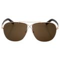 Tom Ford FT0393 April 28J - Rose Gold/Roviex by Tom Ford for Men - 61-10-145 mm Sunglasses