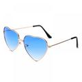 Heart Sunglasses Thin Metal Frame Lovely Heart Style for Women