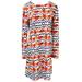 Calsunbaby Halloween Women Print Swing Flared Dress Ladies Long Sleeve Dress