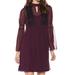 Jessica Simpson NEW Plum Purple Womens Size 4 Chiffon Lace A-Line Dress