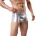 Men Sexy Lingerie Metallic Briefs Sexy Panties Shorts Underwear Clubwear