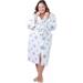 Body Touch Women's Robe Warm Fleece Long Plush Bathrobe Deluxe Soft Textured Loungewear Sleepwear Shawl S-XL