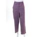 Pre-ownedTheory Womens Cotton High Waisted Straight Chino Pants Purple Size 4 12580766