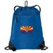 Arizona Flag Cinch Backpack Arizona Drawstring Bag String Pack Mesh & Microfiber - Two Sections