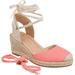 Women's Journee Collection Monte Espadrille Wedge Closed Toe Sandal