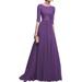 Alloet Women Elegant Chiffon Dress Evening Formal Maxi Gown Dresses