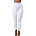 Bebiullo High Street Women Denim Skinny Pants High Waist Stretch Jeans Pencil Trousers Long Pants