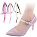 SPRING PARK 1Pair Nice High Heels Faux Leather Womens Bundle Shoelace Lady Shoes