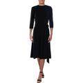 Lauren Ralph Lauren Womens Claretta Two Tone Knee-Length Shift Dress