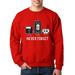 True Way 467 - Crewneck Floppy Disk VHS Tape Cassette Player Never Forget Sweatshirt Medium Red