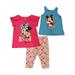 Disney Toddler Girls' Minnie Mouse 3 Piece Capri Leggings Set