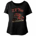 ZZ Top Est 1969-Vintage Black Ladies Dolman T-Shirt