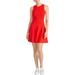 Rachel Rachel Roy Womens Liliana Textured Ribbed Mini Dress