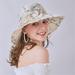 Spftem Women'S Organza Church Kentucky Derby Fascinator Bridal Tea Party Wedding Hat