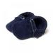 Baby Boy Girl Suede Leather Shoes Non-slip Soft Sole Casual Shoes Toddler PU Boots (Dark Blue)