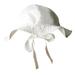 Organic Cotton Unisex Baby Poplin Sun Hat Size 3-12m Off-white