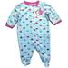 Carter's Baby Girls' Terry Apple Hearts Footed Sleeper (3 Months)