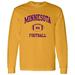 Minnesota Classic Football Arch American Football Team Long Sleeve T Shirt - 2X-Large - Gold