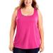 Just My Size Women's Plus Size Cool DRI Performance Scoop Neck Tank