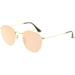 Ray-Ban Women's Mirrored Round Flat RB3447N-001/Z2-50 Gold Sunglasses