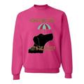 When Life Brings A Storm Play In The Puddles Cute Dog Umbrella Dog Lover Unisex Crewneck Graphic Sweatshirt, Fuschia, X-Large