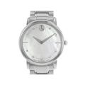 Movado TC 30mm Diamond Dial Steel Quartz Adult Ladies Watch 0606691 Pre-Owned