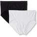 Ahh By Rhonda Shear Women's Blossom Seamless Floral Jacquard Panty 2 Pack, Black/White, X-Small