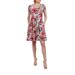 Women's Laura Pink Floral Mini Dress