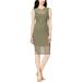 Bar Iii Womens Sheer Mesh A-Line Dress