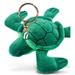 Puzzled Sea Turtle Plush Keychain Stuffed Animal Toy - Soft Fur Ocean Animal Green Tortoise Charm Keyring, Decorative Plush Toy Accessory Fun Buddy for Kids Bag, Purse, Backpack, Handbag - 4 Inches