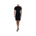 FRENCH CONNECTION Womens Black Short Sleeve Knee Length Sheath Cocktail Dress Size 6